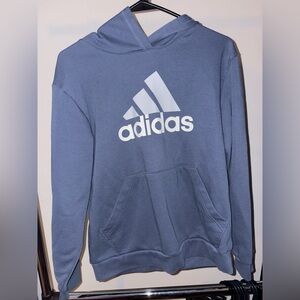 Adidas Men's Blue Hoodie Sweater